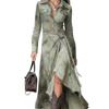 Spot 2026 independent station new printing and dyeing long-sleeved retro light national style vacation long dress dress