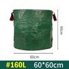 Leaf Bag Large Capacity Garden Branches Fallen Leaves Collection Dark Green PP Woven Reusable Plant Garbage Supplies Gift