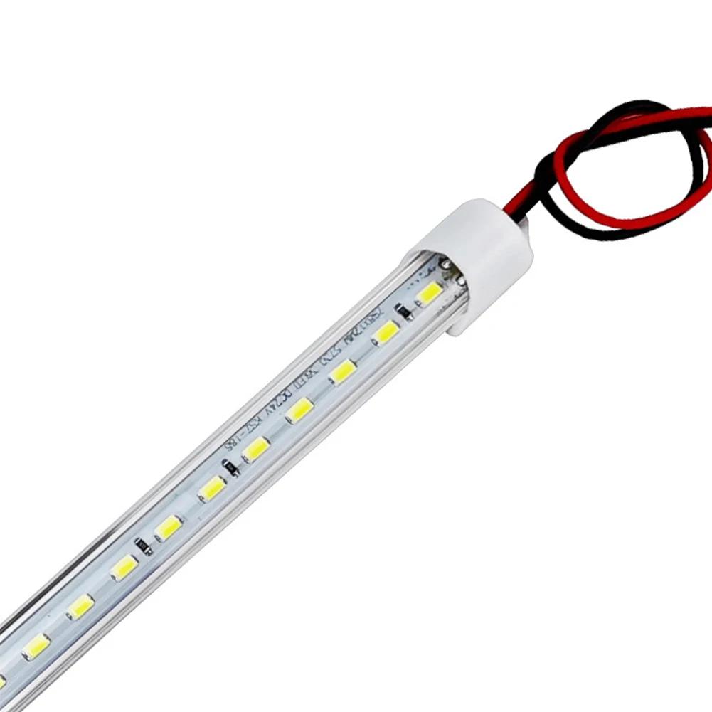 12-80V 24/36 LED Car Interior Light Lamp Strip Bar on/Off Switch for Van Lorry Truck Camper Caravan Camping RV Caravan