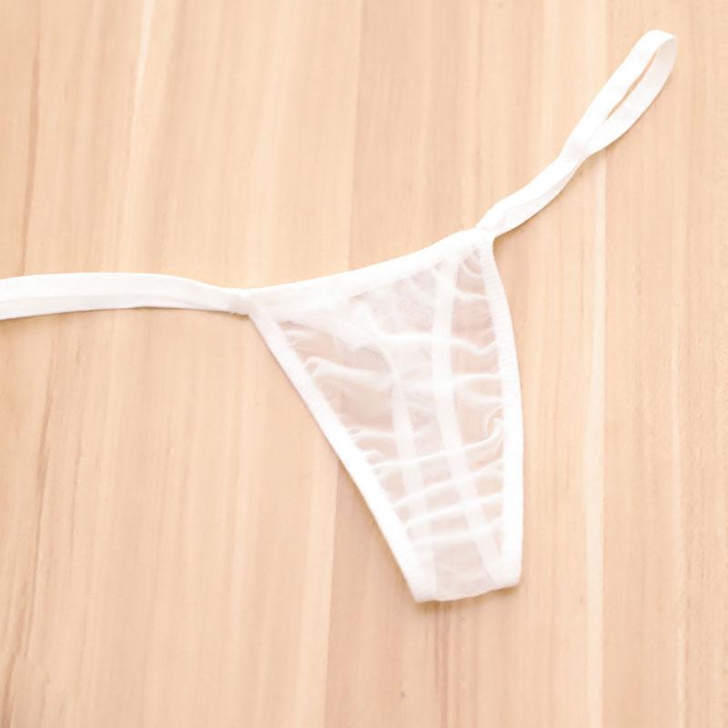 Sexy Damen Mesh Niedrige Transparente G-String Höschen Sexy G-String Micro-Tanga Damen Unterhosen Glatte Slips Große Größen F6