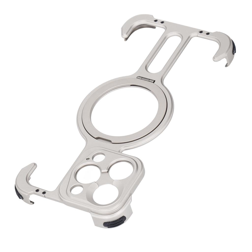 Metal Frameless Case Shock Absorption 17mm Thread Thin Slim Protective Bumper Case with Stand for