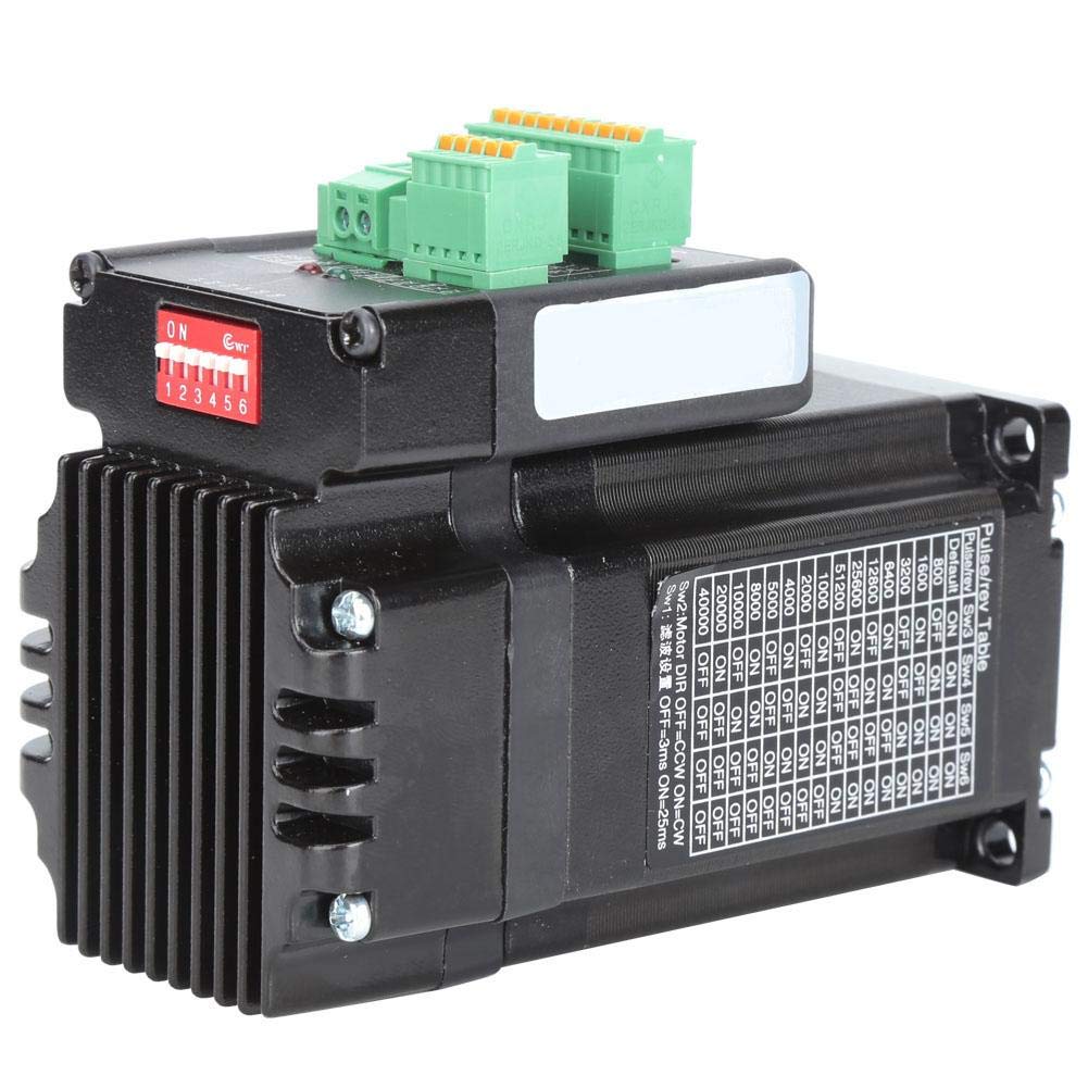 NEMA 23 Stepper Digital Stepper Servomotor med Digital Signalbehandling Integrert Steppermotor for Tekstilmotor, 24-48V Brikke, Lukket Krets CNC,