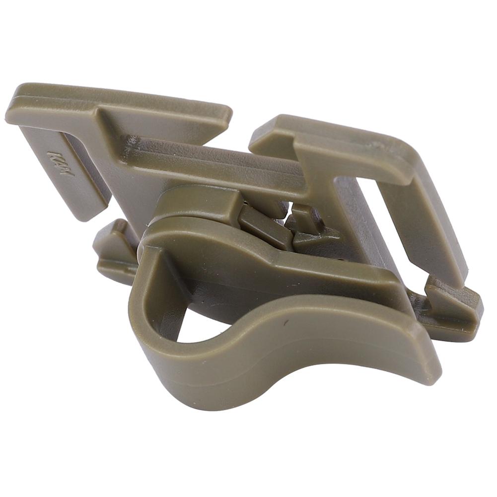 10 pcs Adjustable Drink Tube Clip Rotatable Outdoor Backpack Buckle Backpack AccessoriesBrown