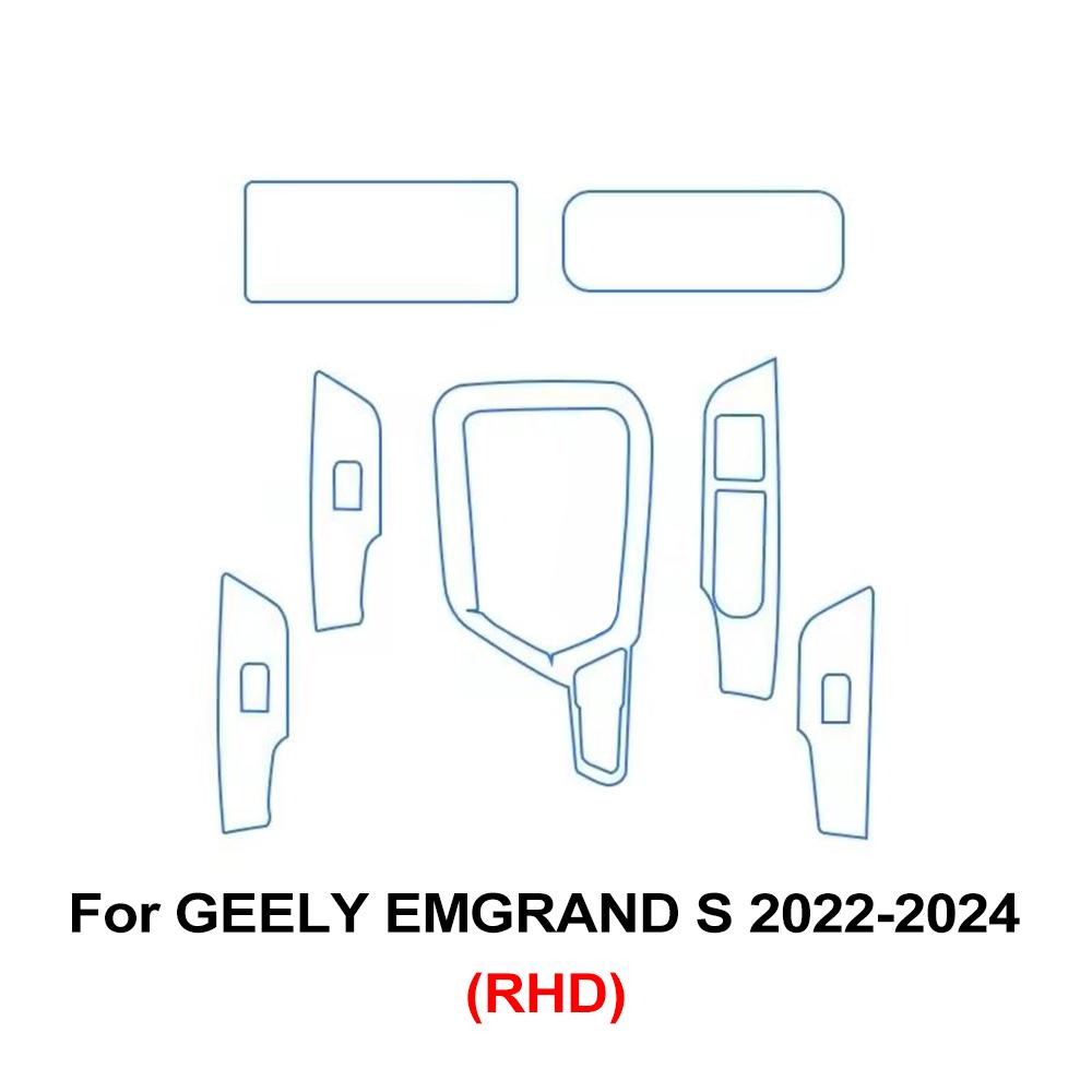 

Pre-cut Transparent Anti-Scratch Protection Film for Geely Emgrand S 2026-2026 Car Dashboard Multimedia Navigation PPF Cover