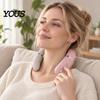 Hands Free Neck Massager Portable with Heat, Electric Massage Device for Pain Relief, 10 Modes Rechargeable & 16 Intensity Levels, Lightweight