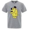 Muttley T Shirt Cartoon Funny Cotton Laughing Dog Humor Hihi HeeheeFashion Street T-shirt Men Brand Tee Shirt