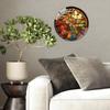 30x30cm Modern Glass Clock Custom Logo Silent Sweep Second Hand Clear Wall Decor