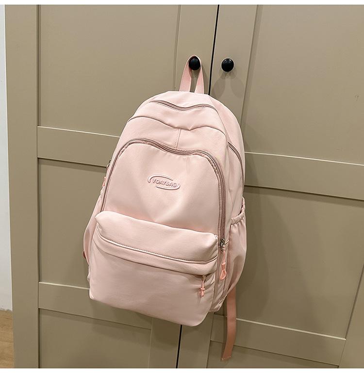 College Large Capacity School Bag Niche Design Casual Versatile Backpack Lightweight Waterproof Burden Reduction Backpack