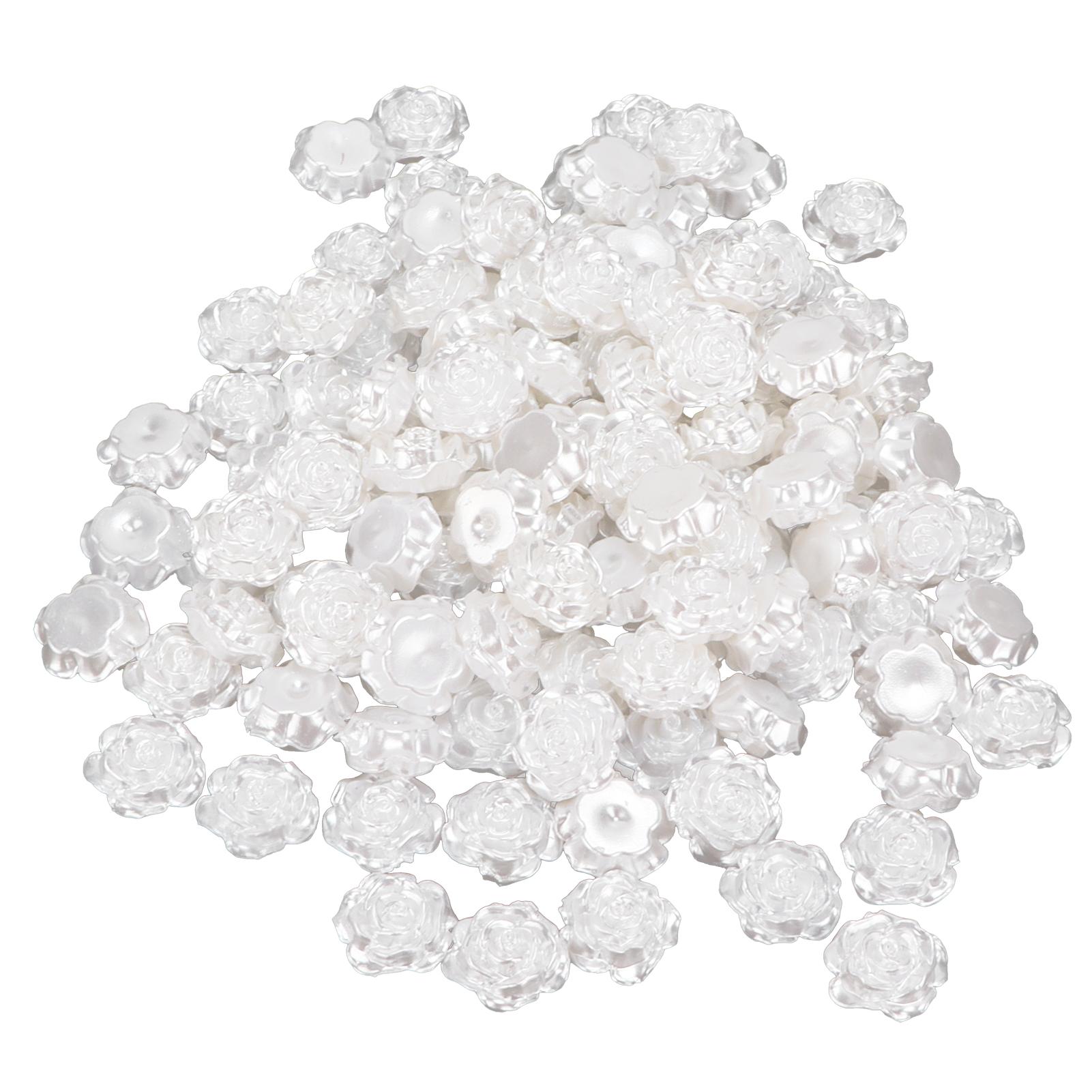 

200 шт. искусственные цветы DIY мини пластиковые смолы роза-образные плоские цветочные головки для рукоделия