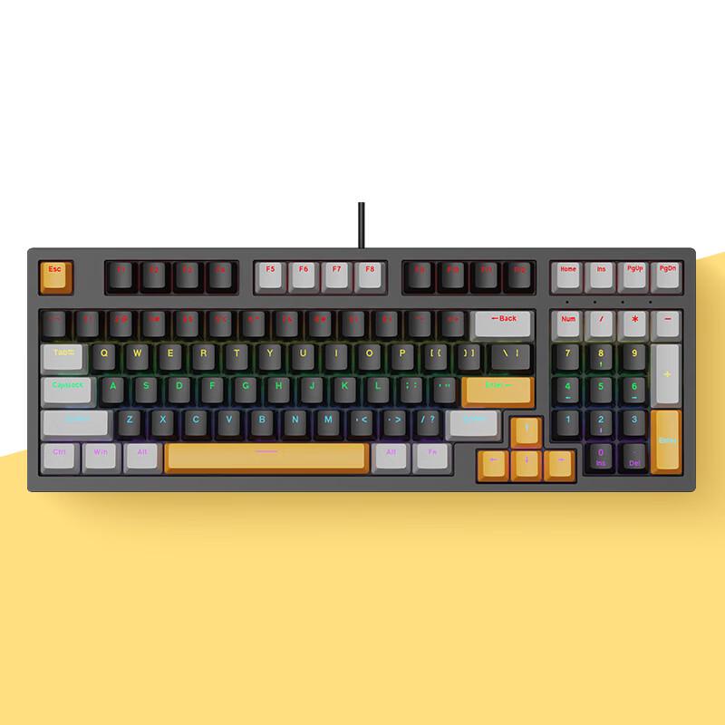 

Y-FRUITFUL K98 98-Key Wired Mechanical Gaming Keyboard