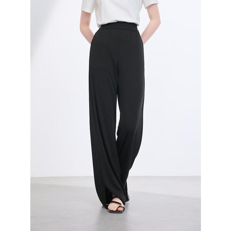 

Sancai 2025 Summer Casual Straight Leg Slit Pants S