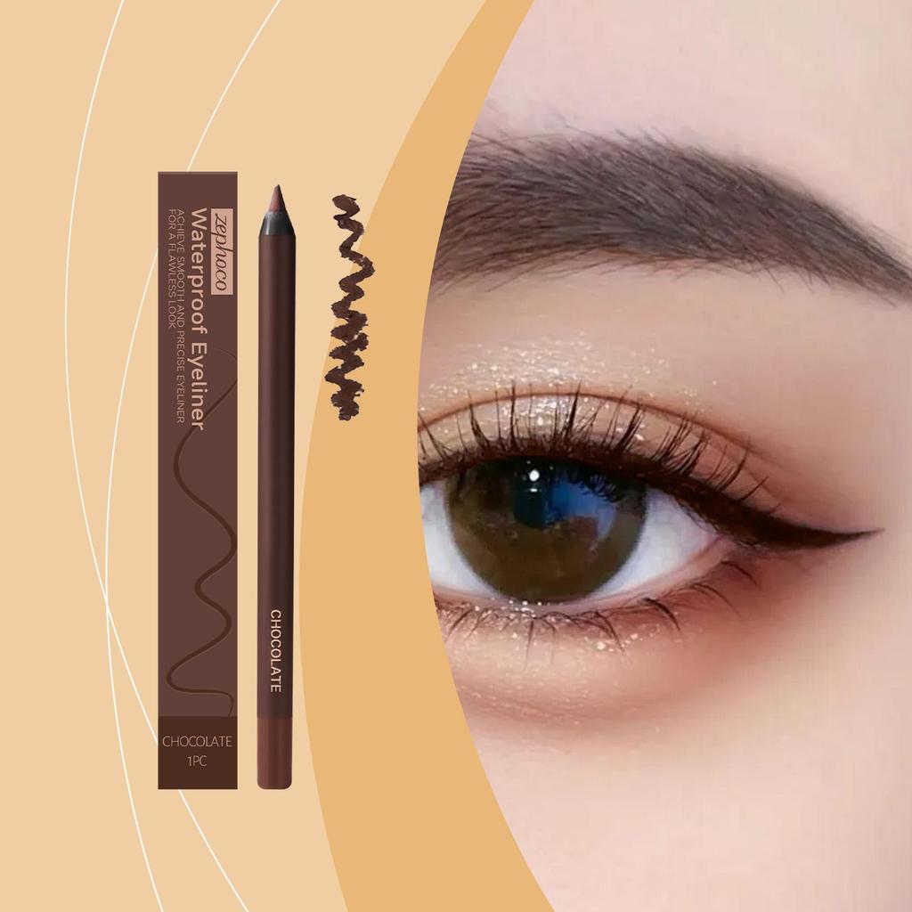 7-color Waterproof Eyeliner Pencil  Graphite/Chocolate/Black/Plum/Brown/Stone Brown/Copper