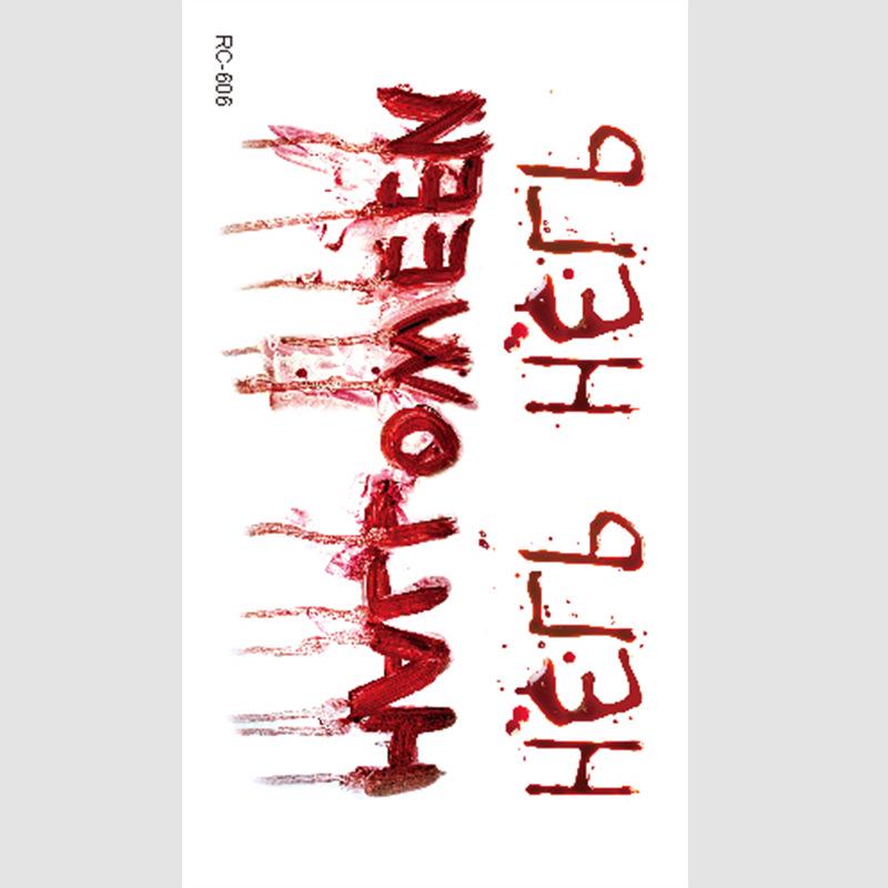 Halloween Temporary Horror Surgery Wound Scar Tattoo Stickers