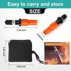Adjustable Auto-Stop Tire Deflator Valve Kit (10-30 PSI) Tire Air Down Tool Offroad 4X4 Screw-On Automatic Tire Deflators. (4, Orange)
