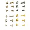 Leather Decoration DIY Double-Sided Rivet Tool Set: 240/480 Sets, 4 Colors, 3 Sizes, Metal Male and Female Rivets.