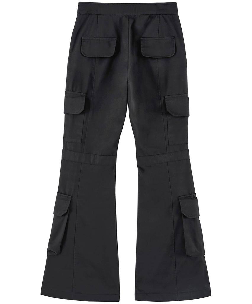 Peulleeoeob 5.Cargo Flare Pants (Fl-234_Black)