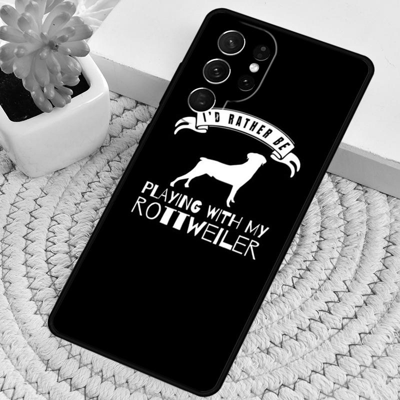 Rottweiler Dog soft TPU Phone Case For Samsung Galaxy note 10 pro S26 S25 S24 S23 S22 Ultra Plus S21 FE S20 Shockproof Cover