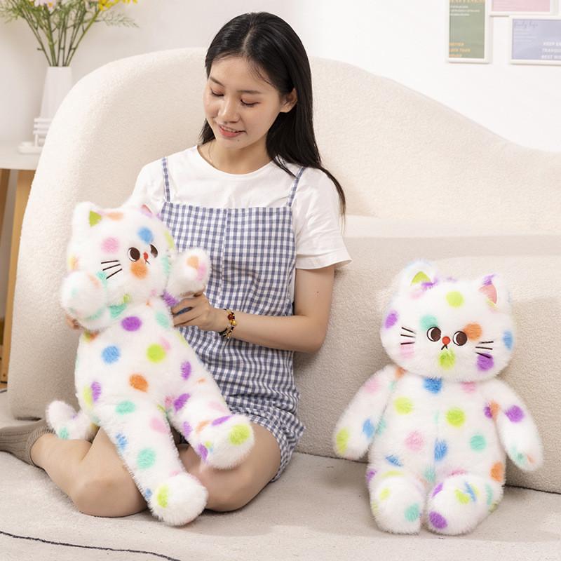 Adorable Sweet Cat Plush Toy Cuddly Kitten Stuffed Animal Pillow For Children 60cm