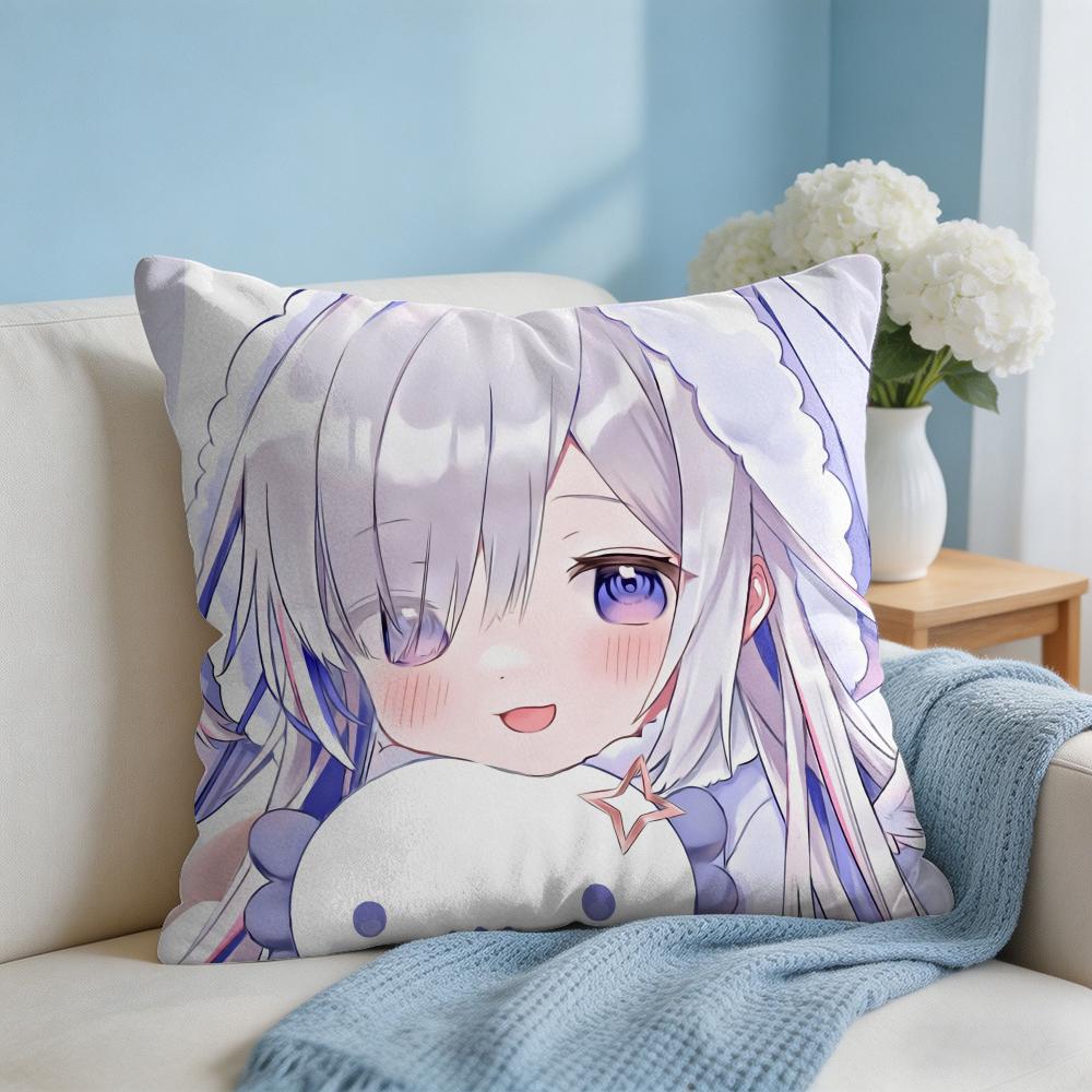 Amane KanataS Cute Cushion Cover Square Pillow Bedroom Sofa Leisure Comfort Living Room Home Decoration X