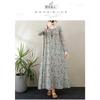 2025 New Round Neck Minimalist Long Sleeve Extra Long Dresses