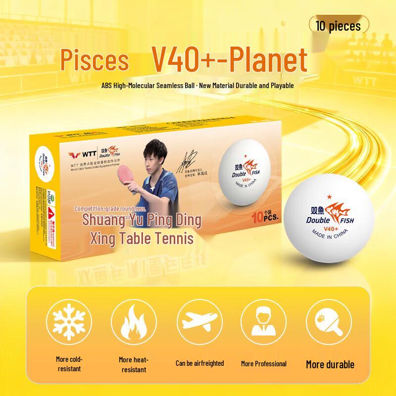 DOUBLE FISH V40+ ABS Table Tennis Balls