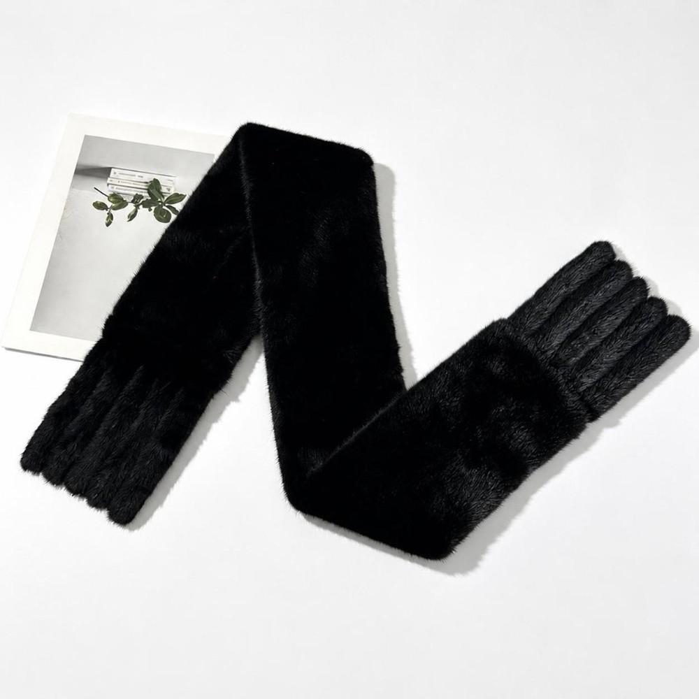 Thickened Women's Scarf Windroof Winter Collar Scarf Soft Faux Rabbit Fur Scarf  Winter