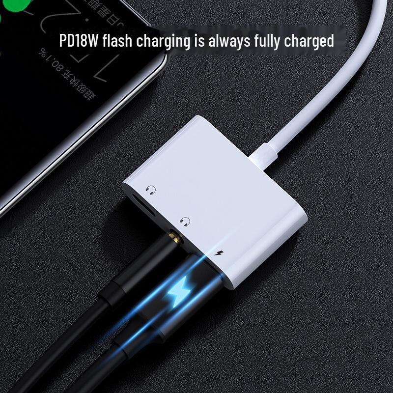 Biaz 3-in-1 Type-C To 3.5mm Headphone Adapter with PD Fast Charging