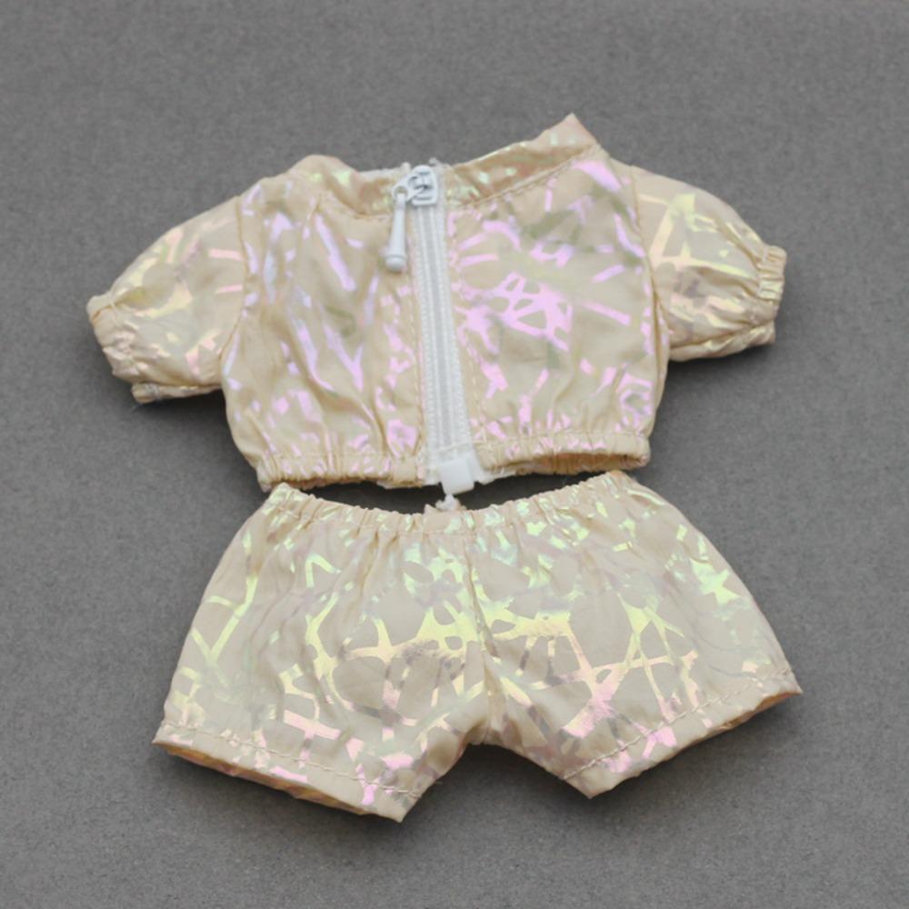 

1 set Replacement Labubu Doll s Clothes Dress Up 17cm Plush Dolls Clothes Children Gift світло-жовтого кольору