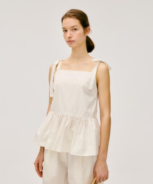 Depound Ribbon Blouse [Off-White] Off White/Free