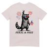 Feral Free Funny Patriotic Racoon Feral And Free 4th July TShirt