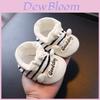 Baby Walking Shoes With Stripe And Letter Embroidery Design For Infants And Toddlers
