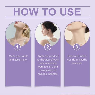 Invisible Neck Elastic Lifter Bandage Double Chin Small Face V Face Transparent Tape Neck Tape Care Patch Wrinkle Remover