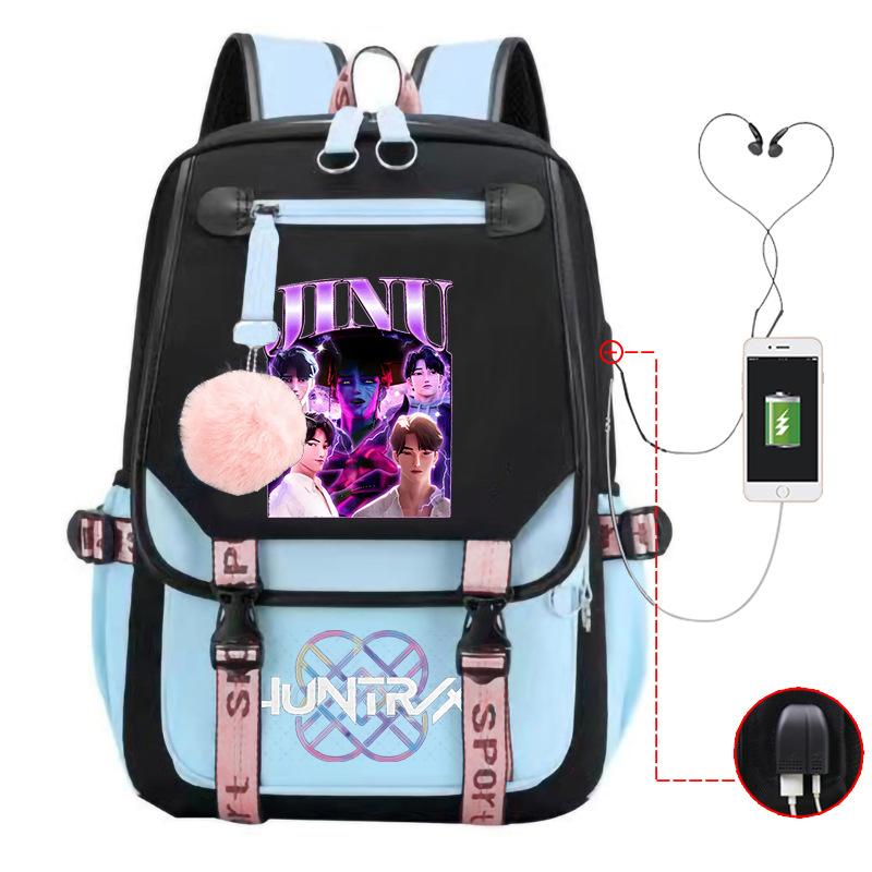 Witch Hunters Printed Korean Edition School Bag Academy Wind Large Capacity Junior High School Student Ridge Backpack