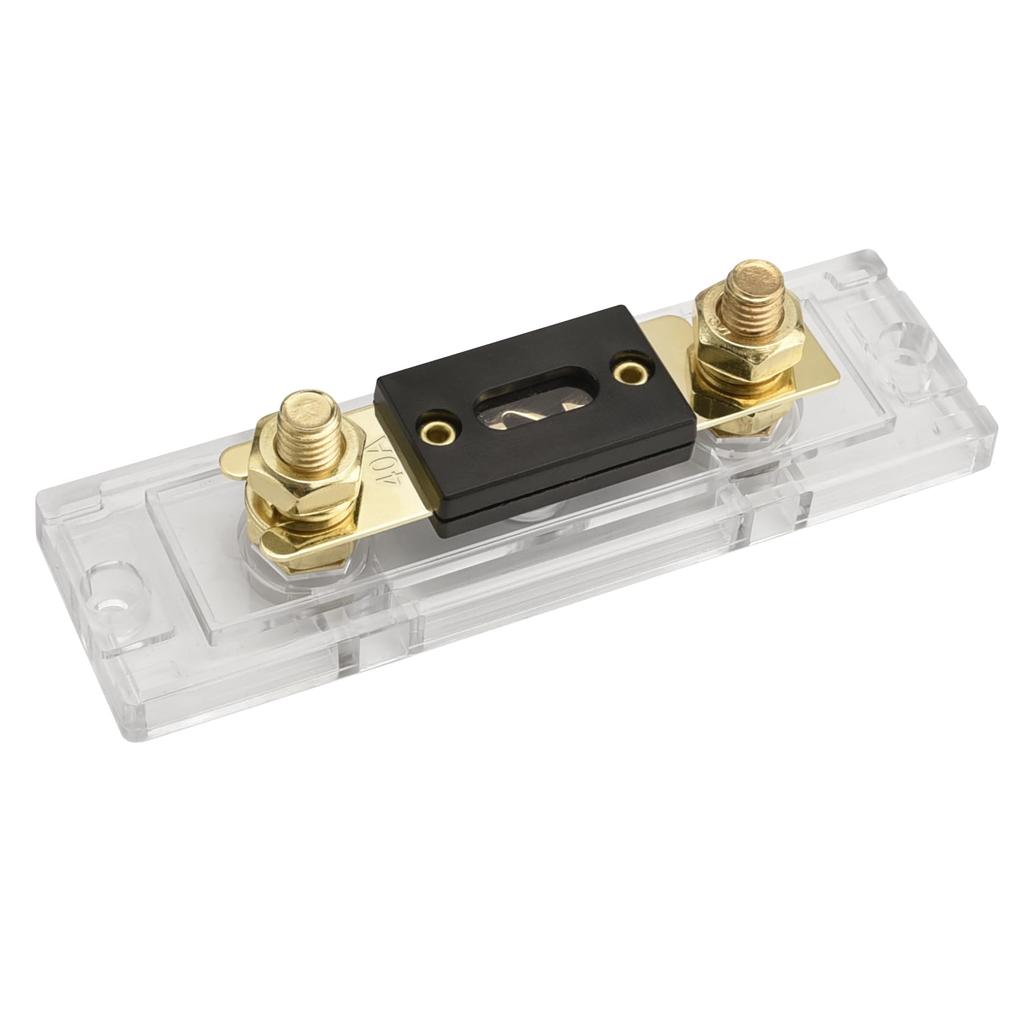 Heschen Car Fuse Wire ANL-40A, Gold, 1 Piece, Fuse Holder with Fuse, Auto Car Motorcycle Audio Subwoofer Supplies