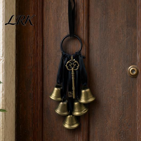 Poignée de porte légère Carillon Clochettes de sorcière pour protection de bouton, Suspendu fait main Accroche métallique au son doux, Cloche décorative vintage Boho Maison