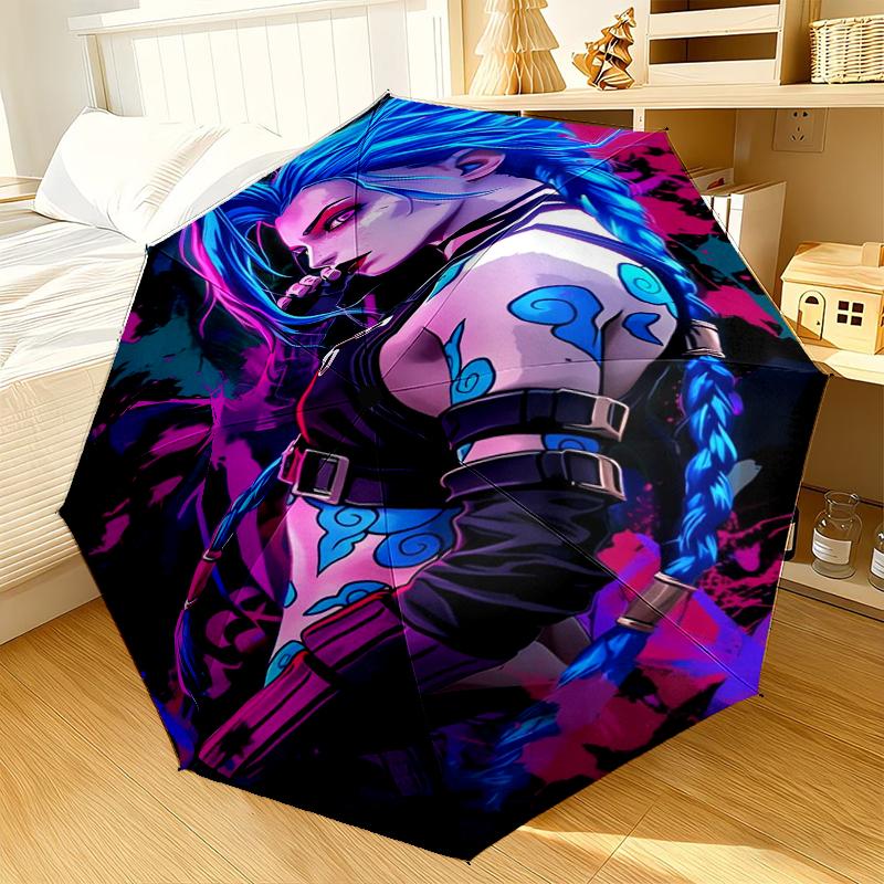 Fantasy Warrior Jing Umbrella 8-Frame for Travel, Camping, Casual Lightweight Portable Umbrella, Essential for Every Family Holidays Gift