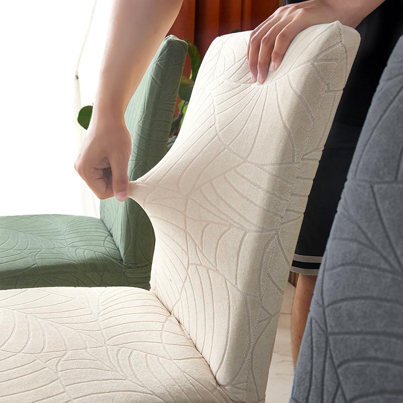 1/2/4PCS Stretch Jacquard Chair Covers Dining Room Elastic Slipcover for Chairs Spandex Case Restaurant Office Home Decoration