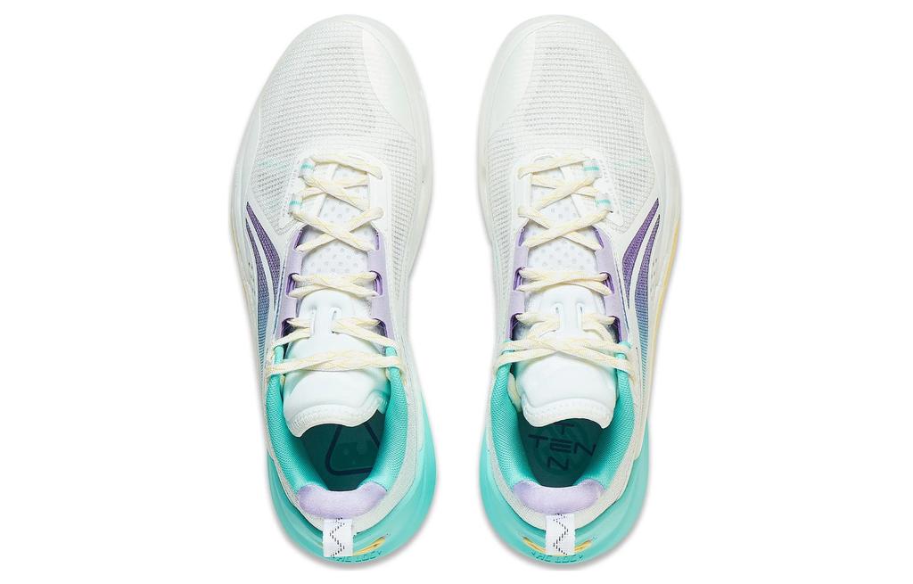 Li Ning Speed 10 Low Top Basketball Shoes Men's White Purple ABAT085-68
