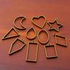 10pcs/set Geometric Figure Charm Hollow Glue Blank Pendant Tray Bezel Charms DIY Handmade Bezel Mold For Jewelry Making Wholesal
