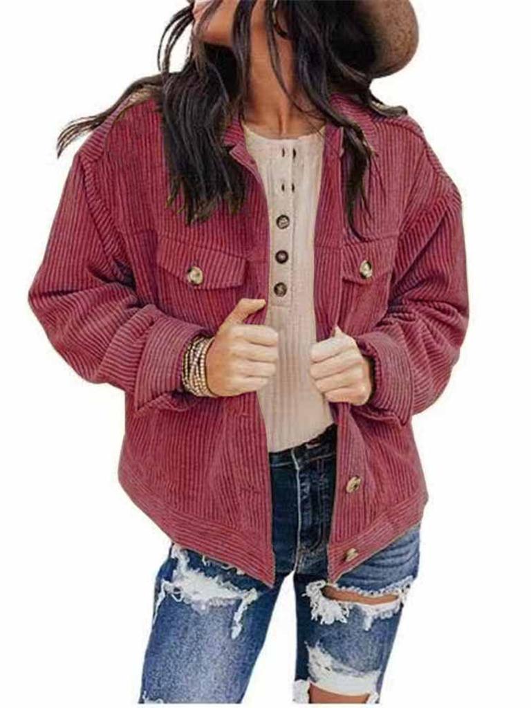 Autumn New Arrivals Women's Clothing Pure Color Down Jacket Top Cardigan Loose Heart Wool Coat