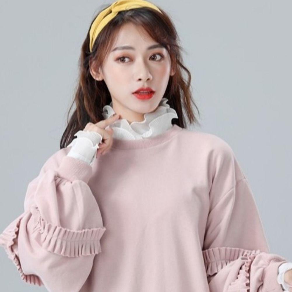 Detachable Women Fake Collar Double-layer Blouse Collar False Lapel Stand-up Collar  Women Blouse