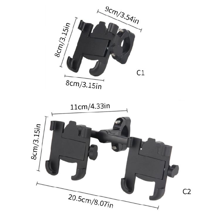 Bicycles Motorcycle Phone Stand Aluminum Alloys Handlebar Bike Phone Mount Universals Phone Mount Clip Enduring