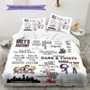 Biancheria da letto con motivo Grey's Anatomy, Set copripiumino Copripiumino Federa Regalo di Compleanno per la Casa (1 * copripiumino + 2 * federa, senza nucleo)
