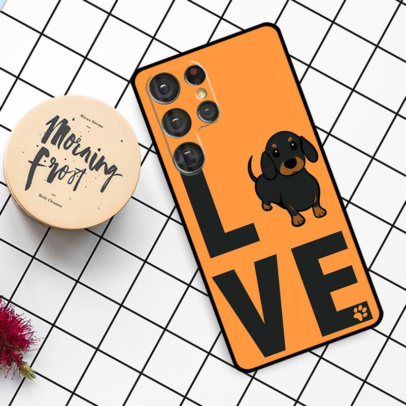 DACHSHUND Case For Samsung Galaxy S23 S21 S22 Ultra S8 S9 S10 Note 10 Plus Note 20 Ultra S20 FE Cover