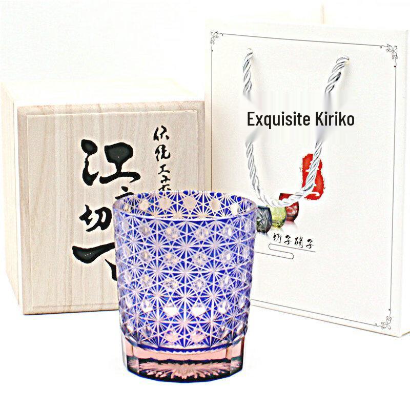 Edo Kiriko Crystal Whiskey Glass