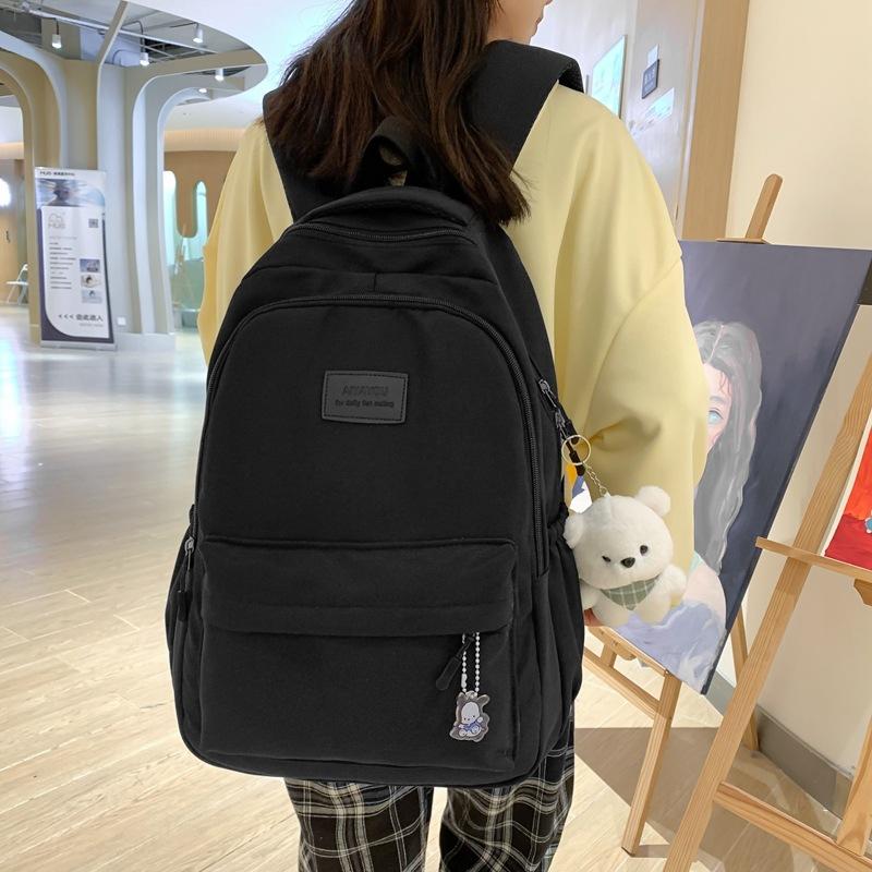 Schoolbag Junior high school student schoolbag versatile ins campus style backpack female large capacity high school student backpack trendy leisure