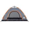 4 Person Camping Tent Grey and Orange Quick Release System