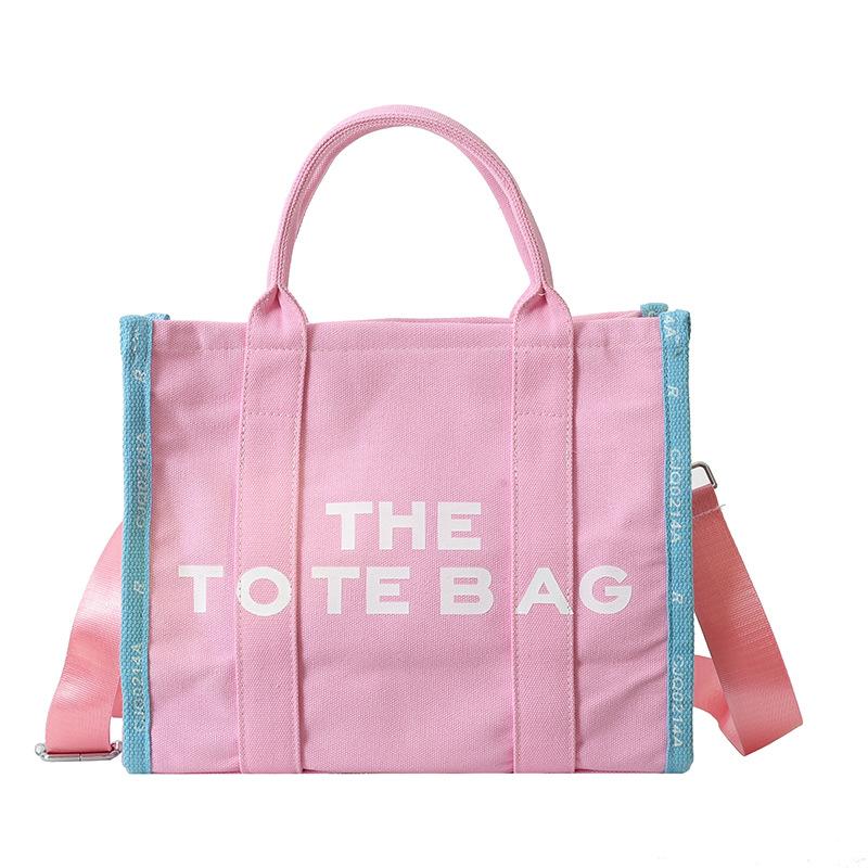 Stylish Tote Bag New Lettering Handbag Large-Capacity Canvas Crossbody Bag CLE