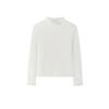 2025 French Lace Semi-High Neck Long Sleeve Shirt for Women - Autumn/Winter Style