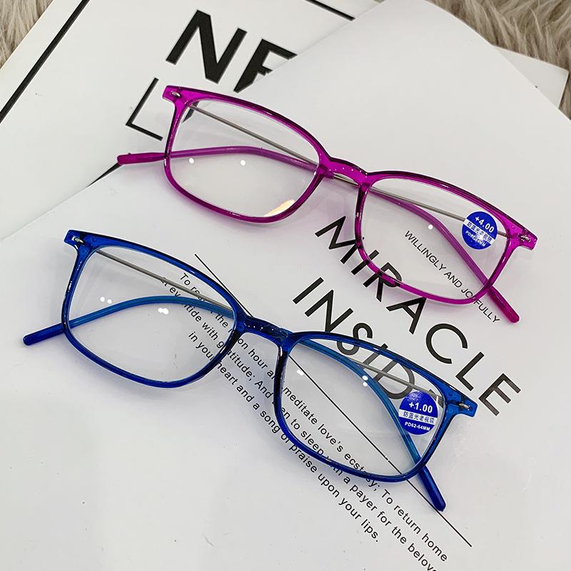 New Fashion Anti-Blue Light Reading Glasses Women Men Optical Computer Glasses Presbyopia +1.0+1.5+2.0+2.5+3.0+3.5+4.0